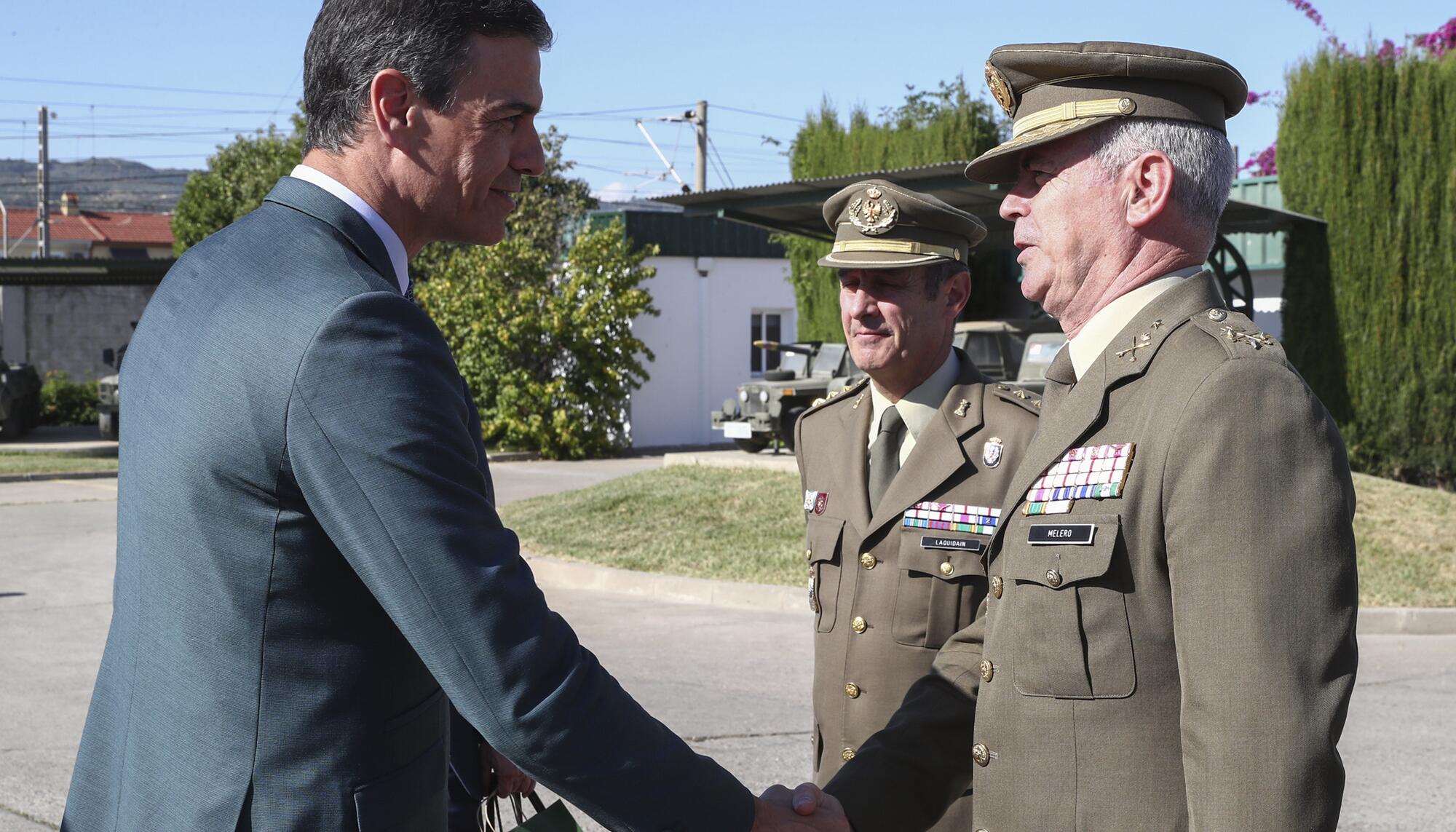 Pedro Sánchez en a la presentación de la nueva Base Logística del Ejército de Tierra - 1
